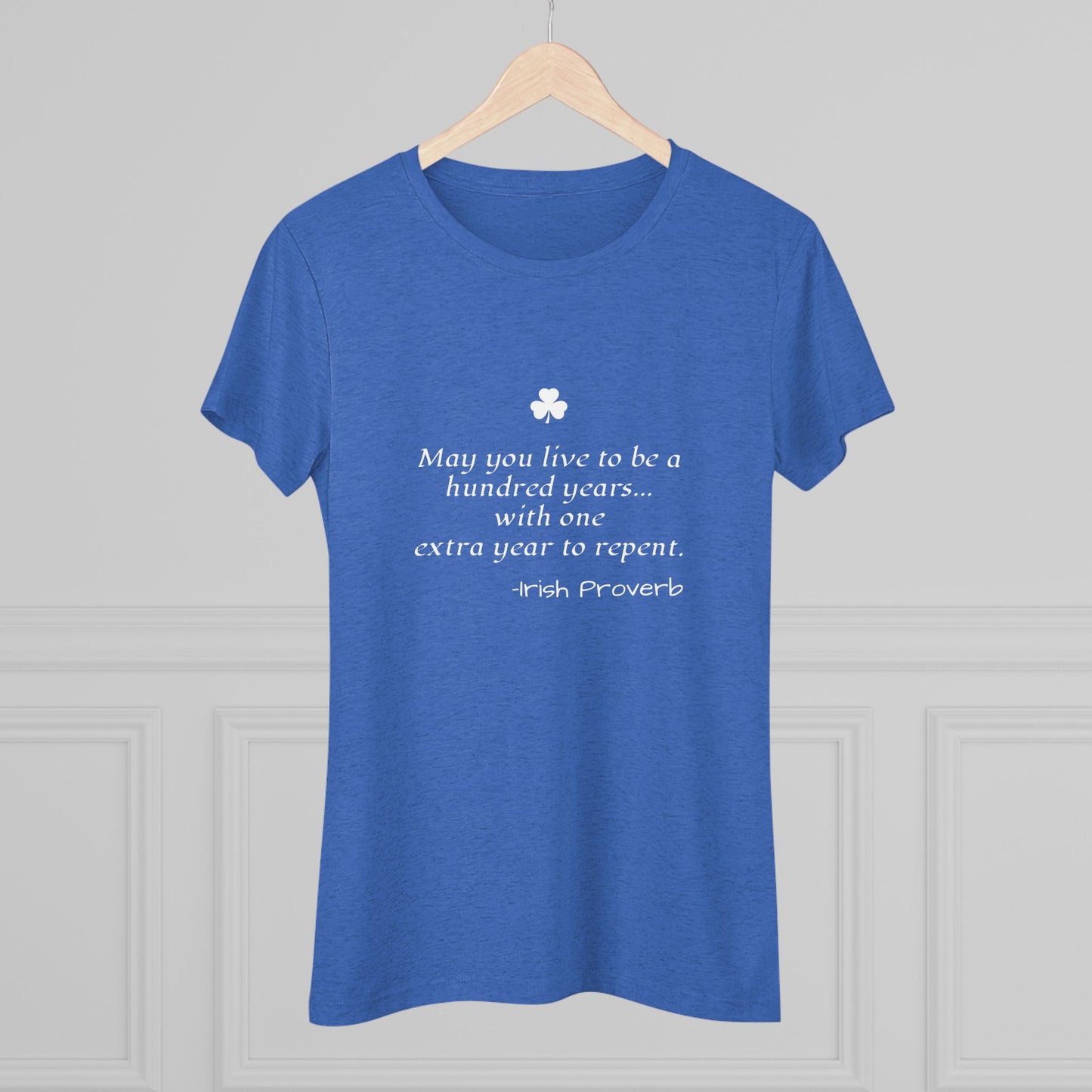 Irish Proverb NL Tee - white font