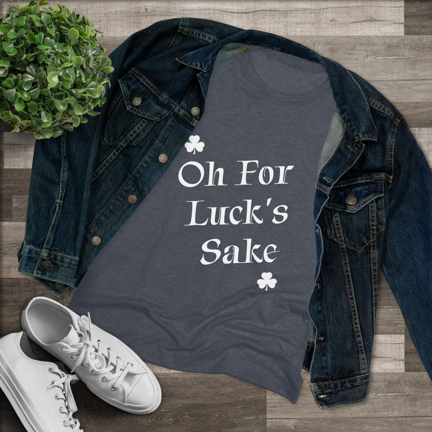 Luck's Sake NL Tee - white font