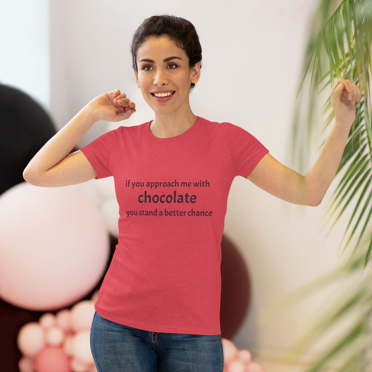 Approach with Chocolate NL Tee- black font in multiple colors