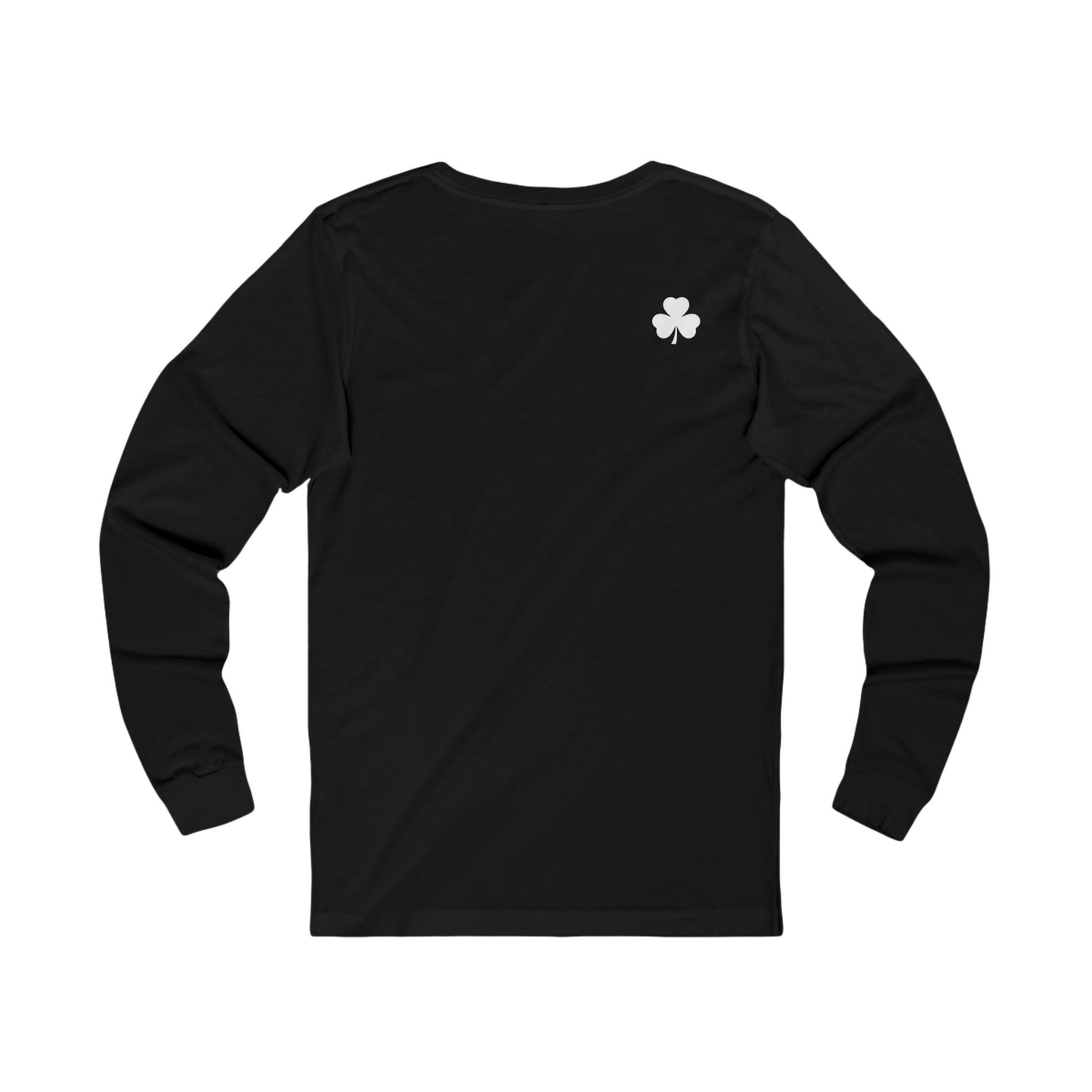 Irishman Walks Out Of A Bar BC Long Sleeve Tee - white font