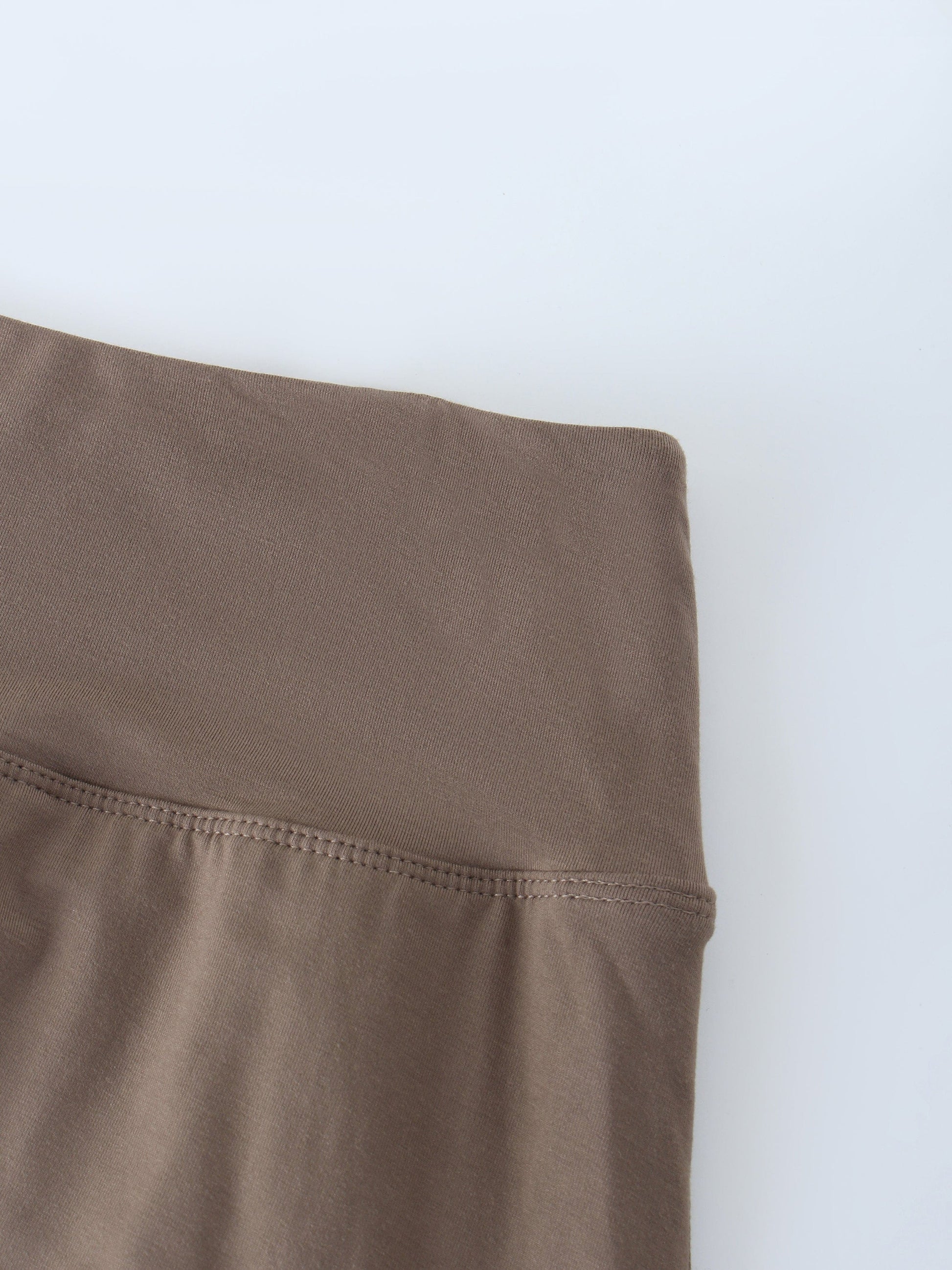 DOUBLE LAYER SKIRT-BROWN-3