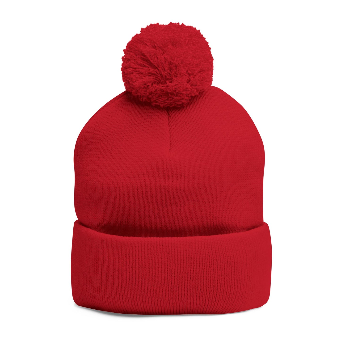 WTF Pom-Pom Knit Cap (Embroidery) - black font in multiple colors