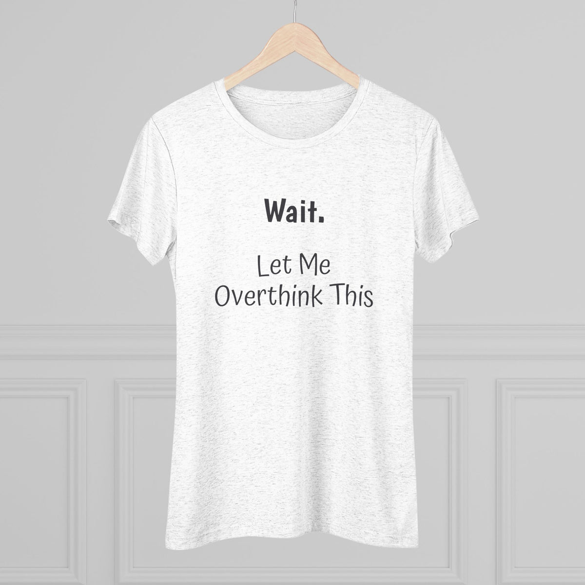 Overthinking NL Tee - black font in multiple colors