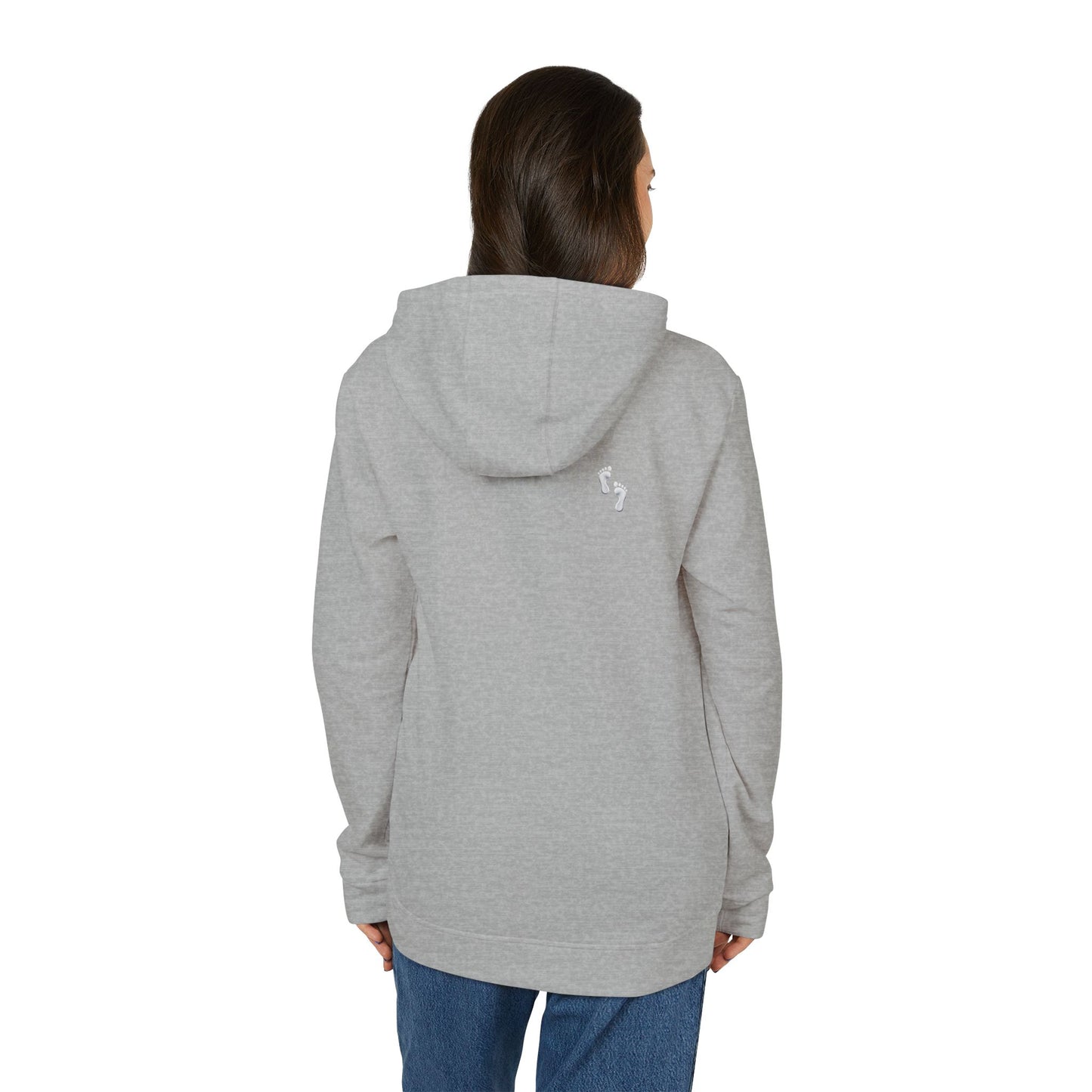 Feet in Straps Fleece Hoodie - white font in multiple colors