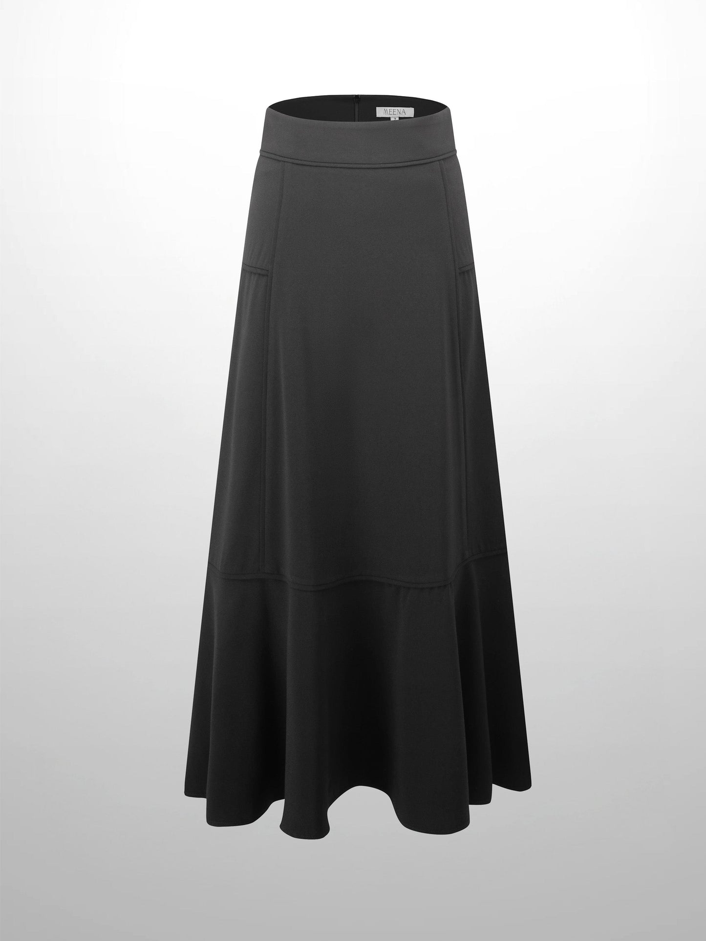 Bottom Flare Skirt-Black-0