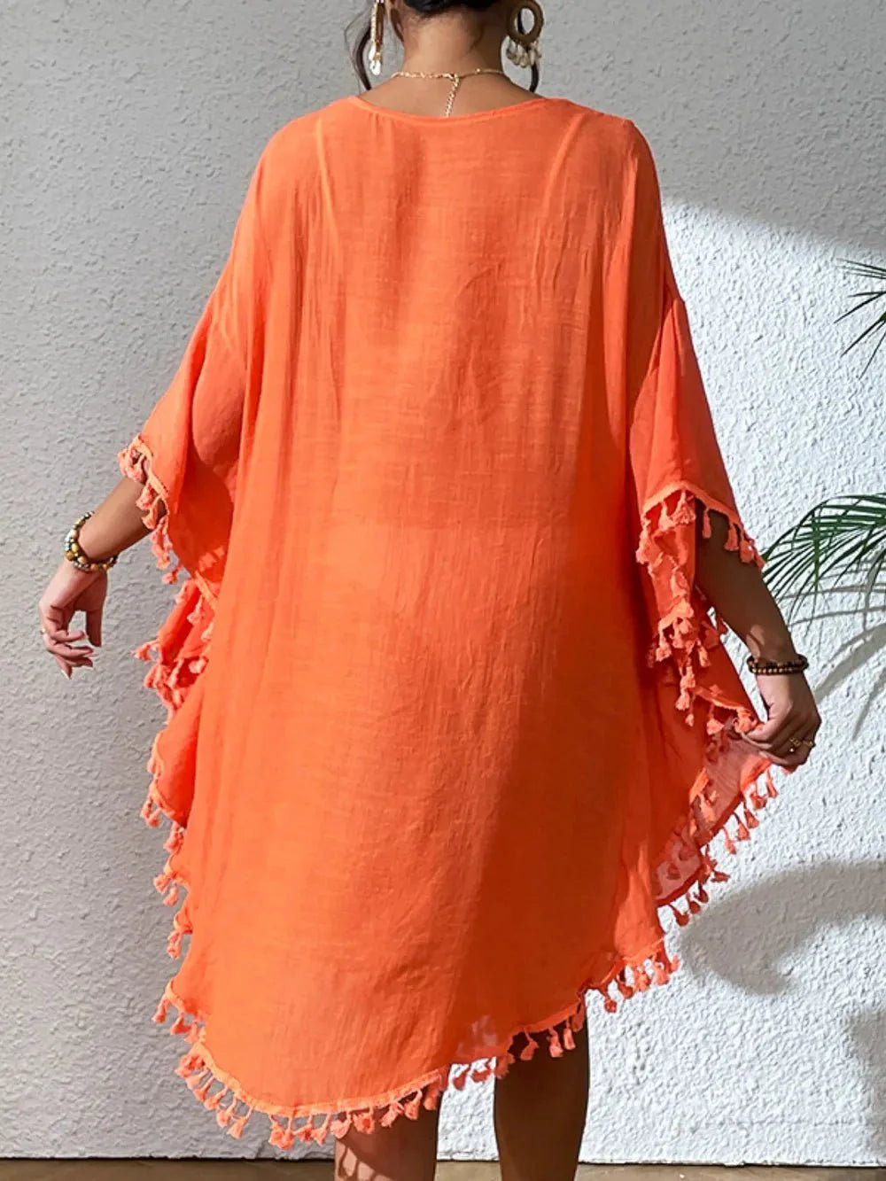 Tassel Cutout Cover-Up in multiple colors