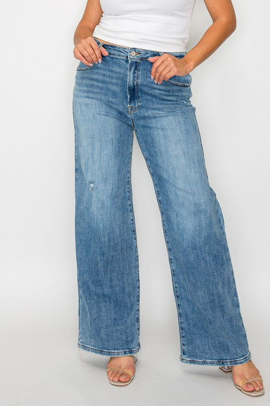 The Nadia Jean - High Rise Wide Leg Jeans by bytos