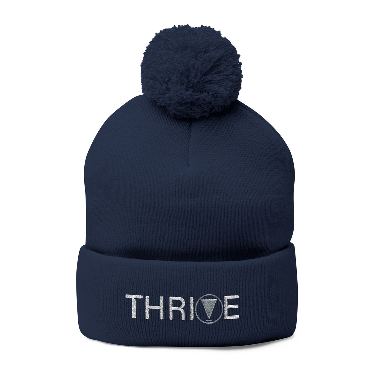 *Thrive Embroidered Pom-Pom Knit Cap in multiple colors