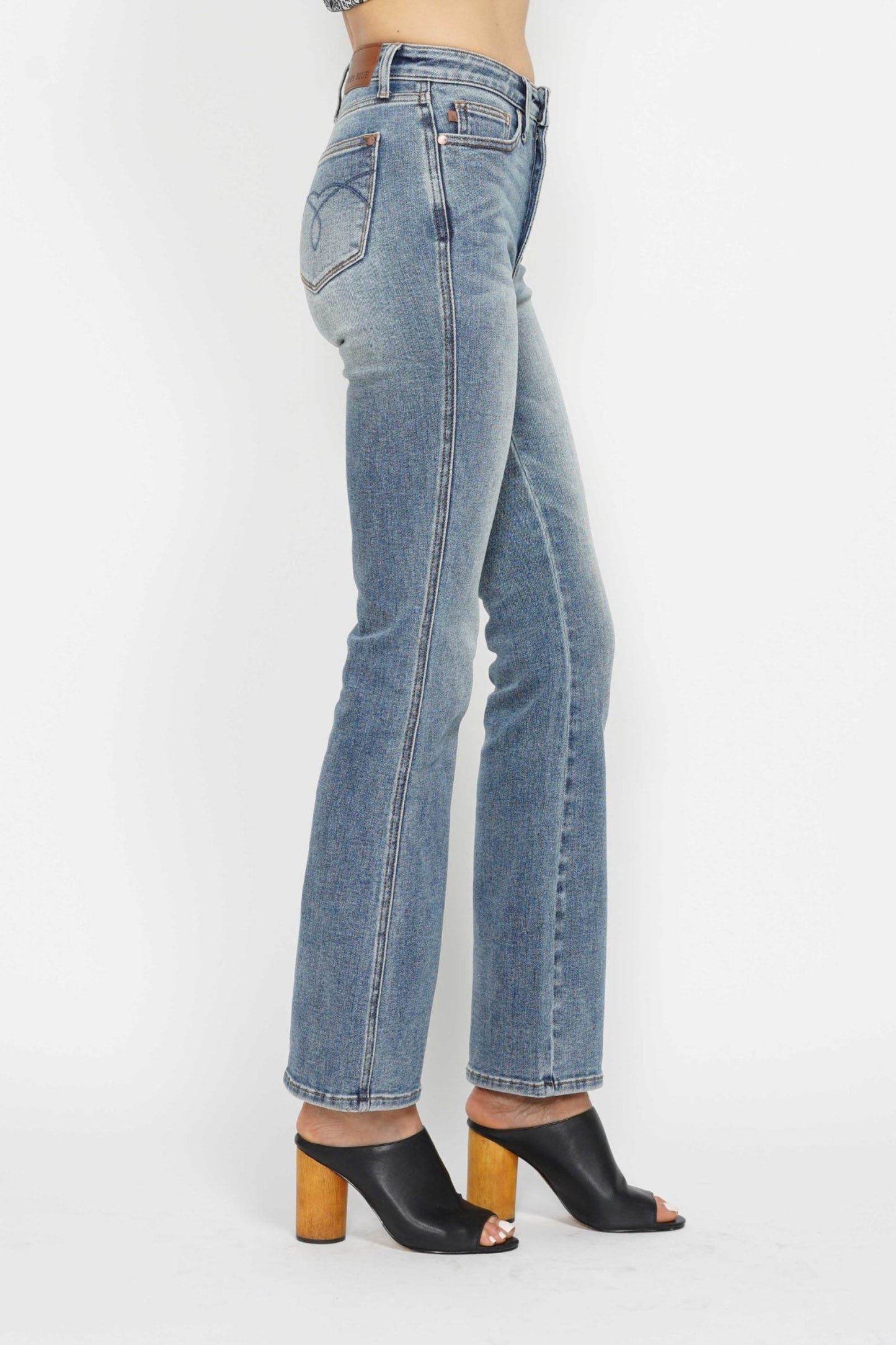 The Estelle Jean - High Rise Bootcut Jeans with Tummy Control by Judy Blue (long, regular, short lengths)