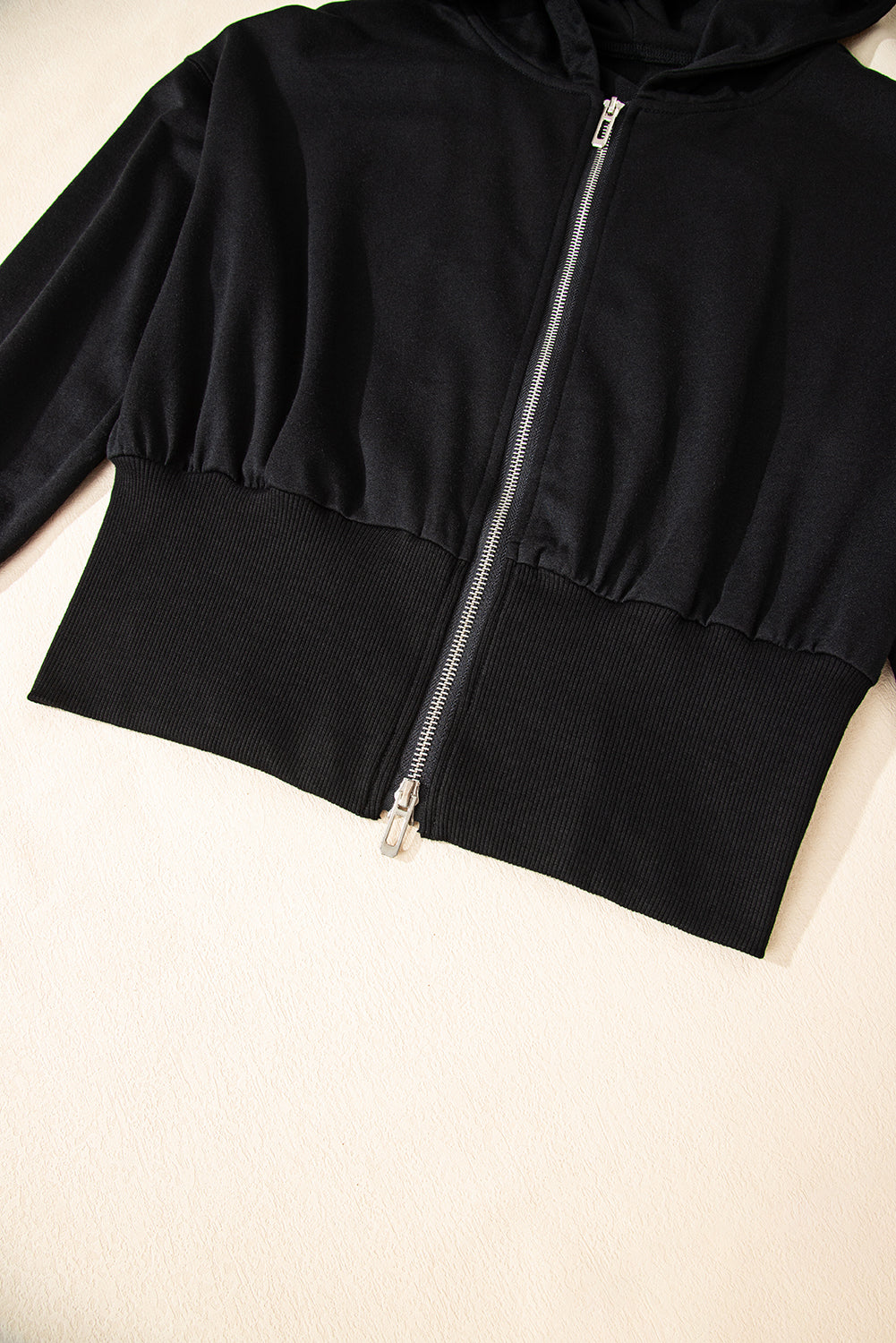 Double Zipper Hooded Jacket and Sweatpants Set in multiple colors