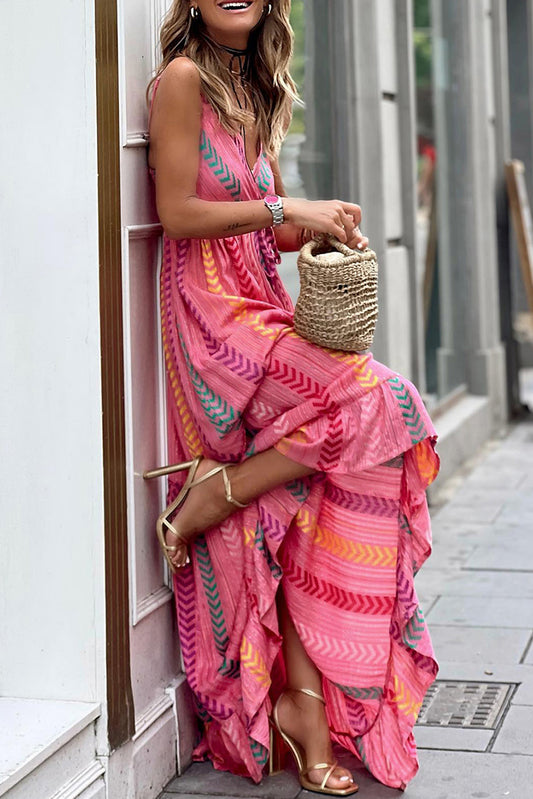 A Tassel Tie Maxi Dress