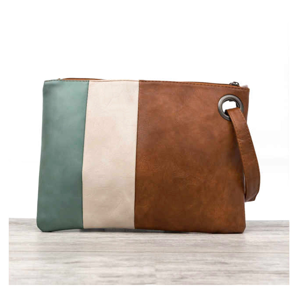 Oversize Color Block Clutch in multiple colors