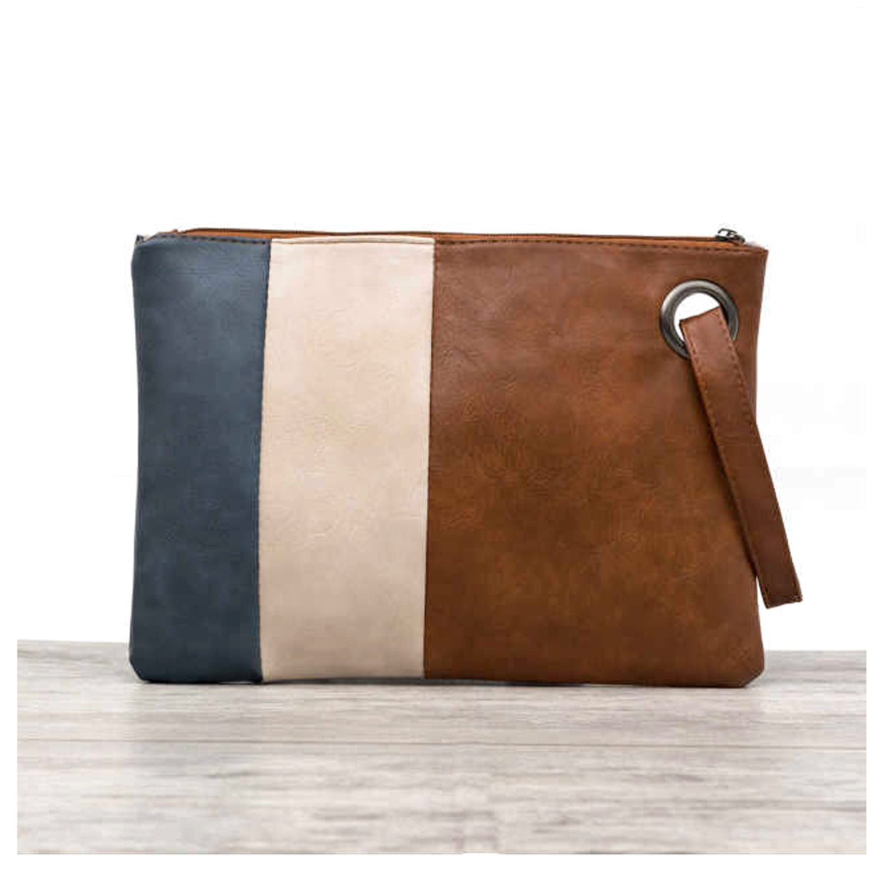 Oversize Color Block Clutch in multiple colors