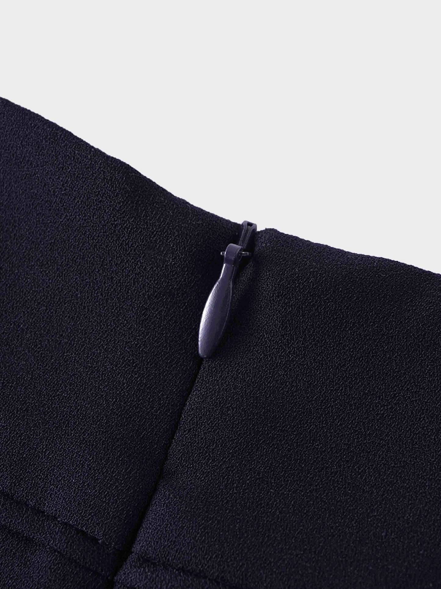 Bottom Flare Skirt-Navy-3