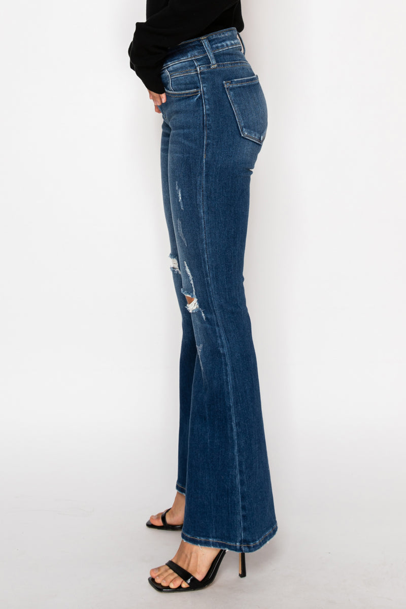 The Margaret Jean - Low Rise Stretch Vintage Flares by Artemis Vintage
