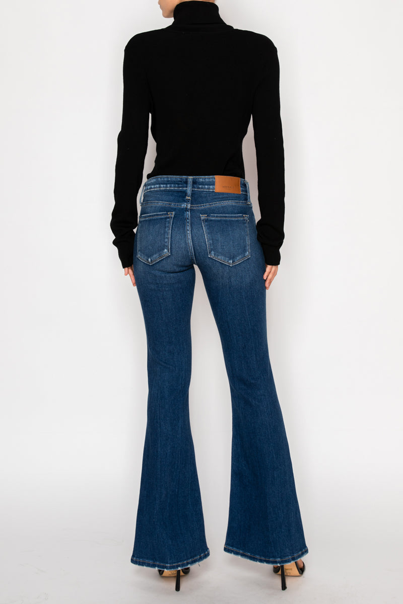 The Margaret Jean - Low Rise Stretch Vintage Flares by Artemis Vintage