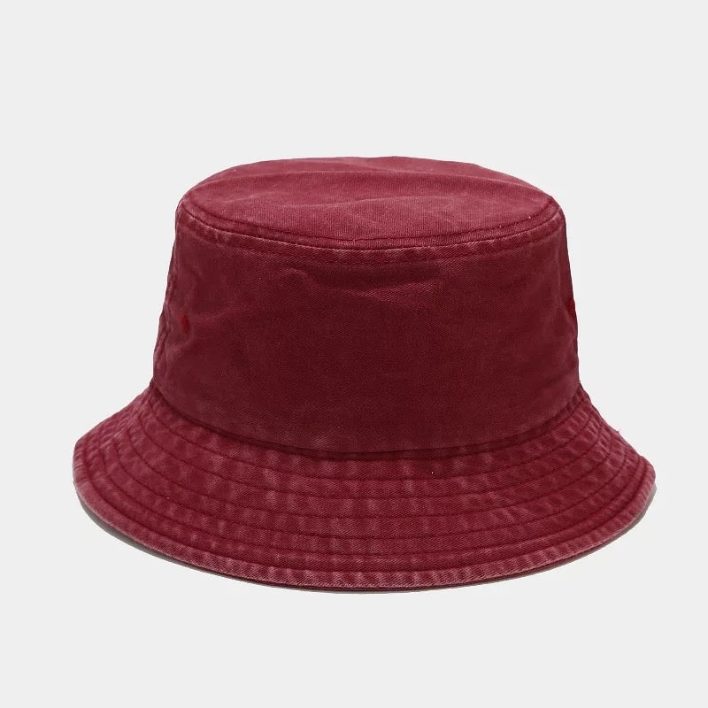 Distressed Bucket Hats in multiple colors