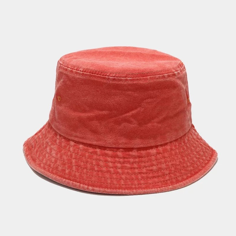 Distressed Bucket Hats in multiple colors