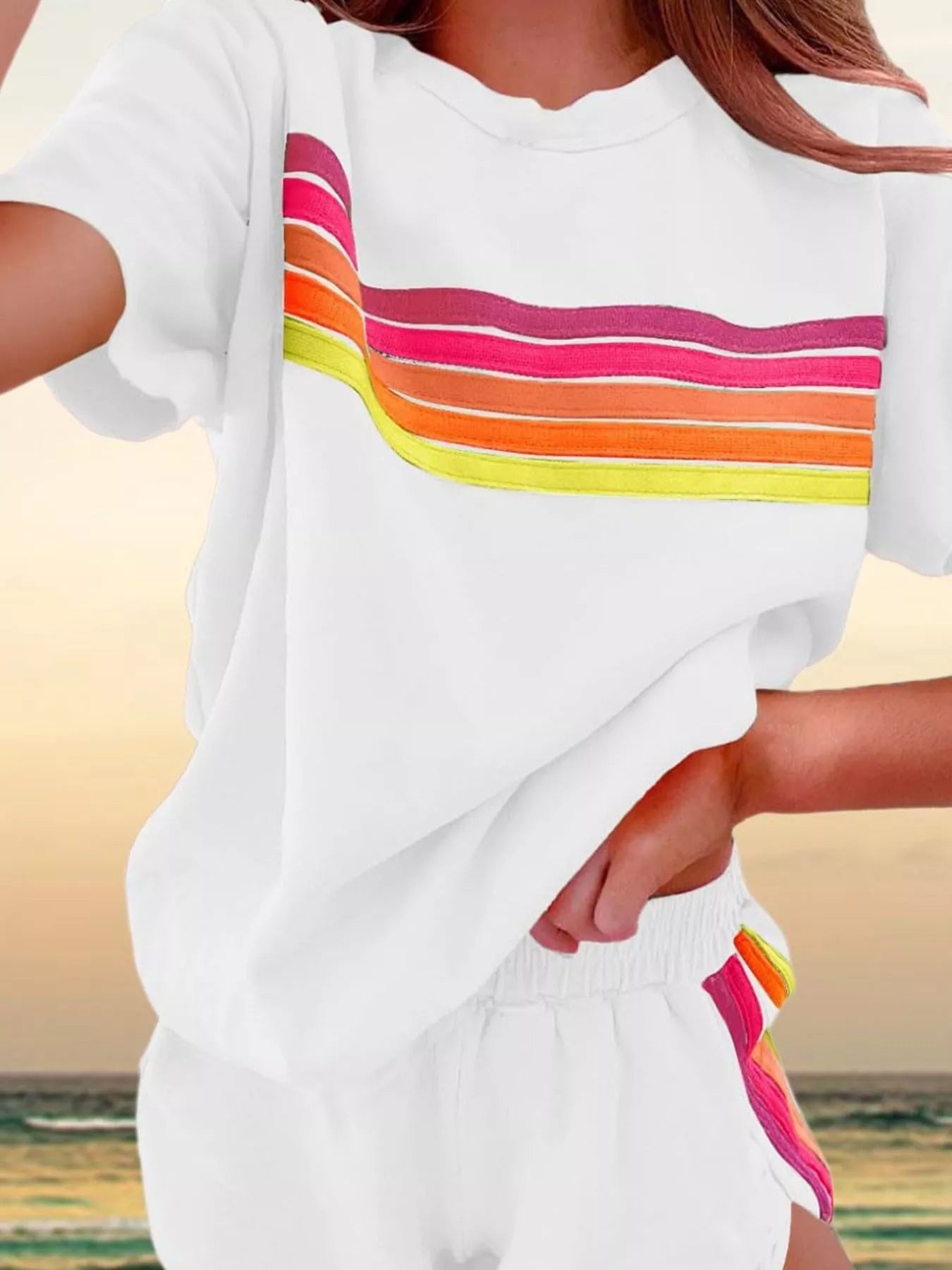 Rainbow Striped Set in multiple colors