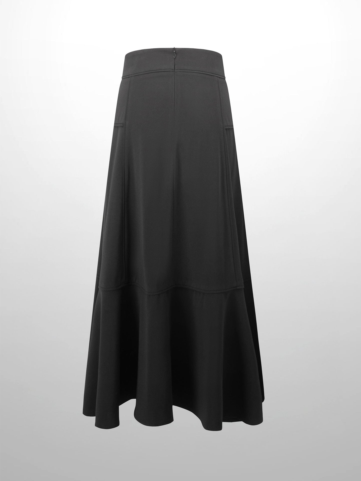 Bottom Flare Skirt-Black-1