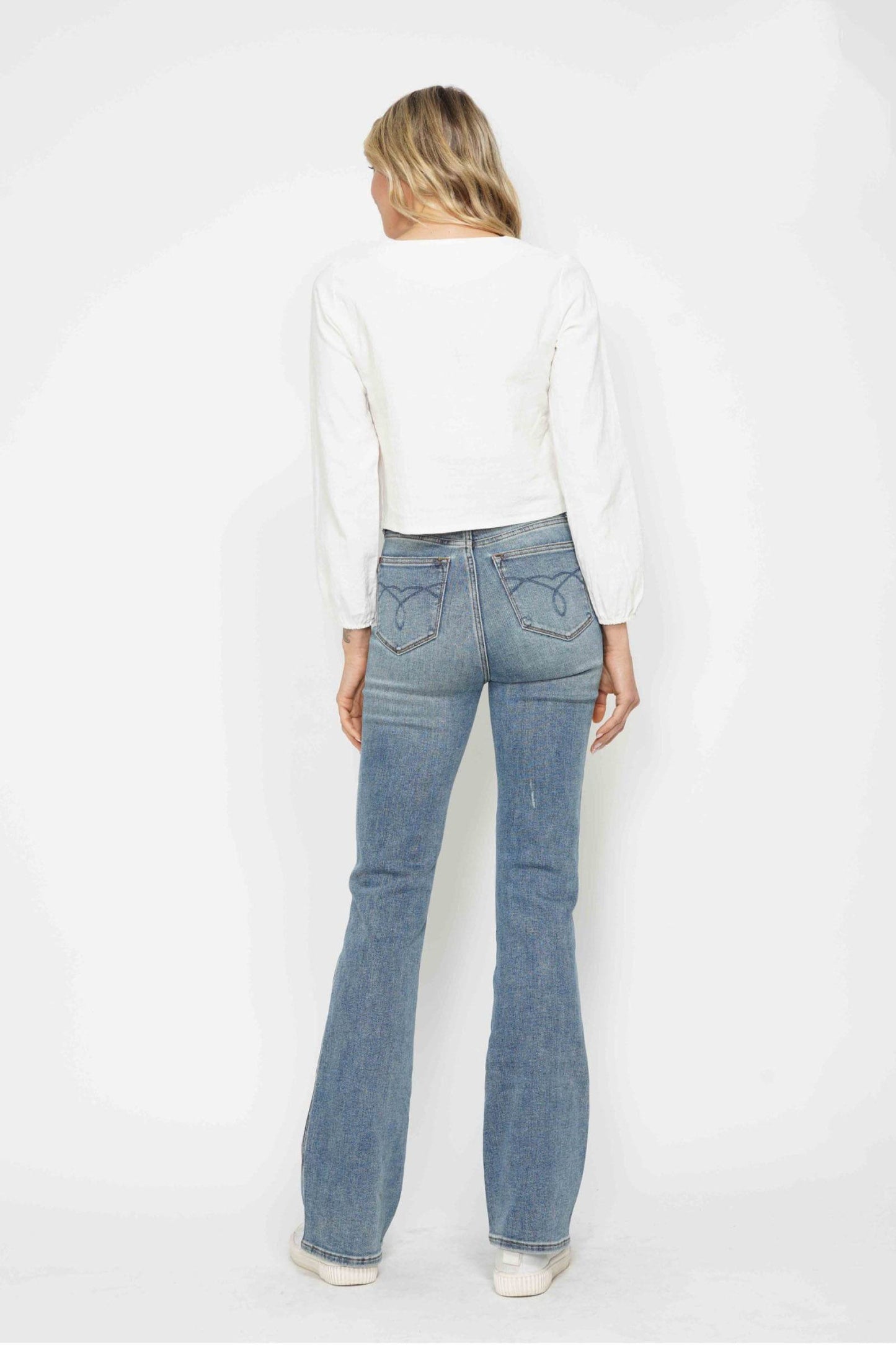 The Estelle Jean - High Rise Bootcut Jeans with Tummy Control by Judy Blue (long, regular, short lengths)