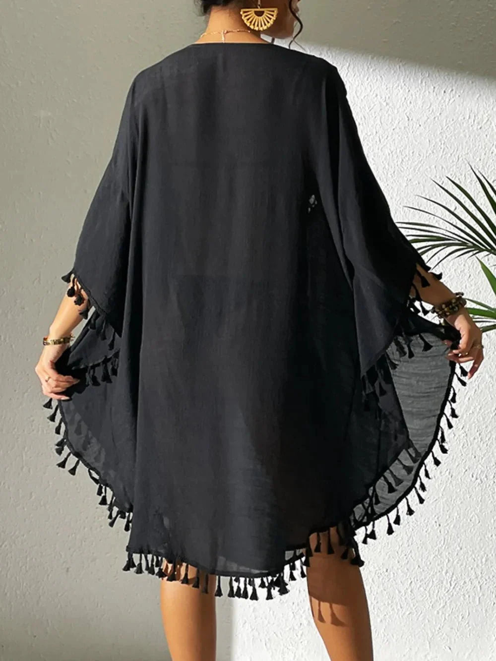 Tassel Cutout Cover-Up in multiple colors