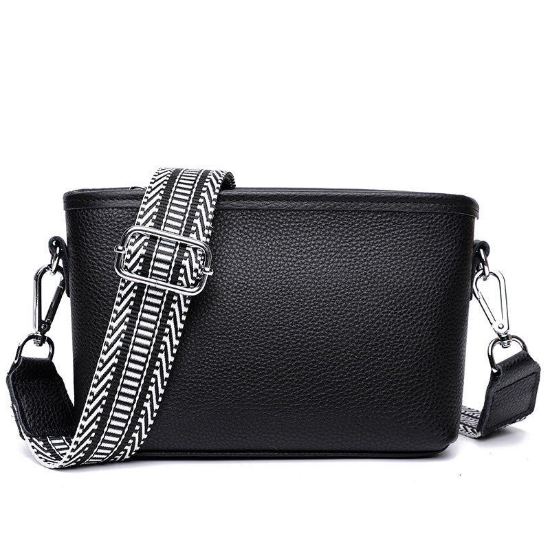 Aria Leather Compact Crossbody Bag in multiple colors