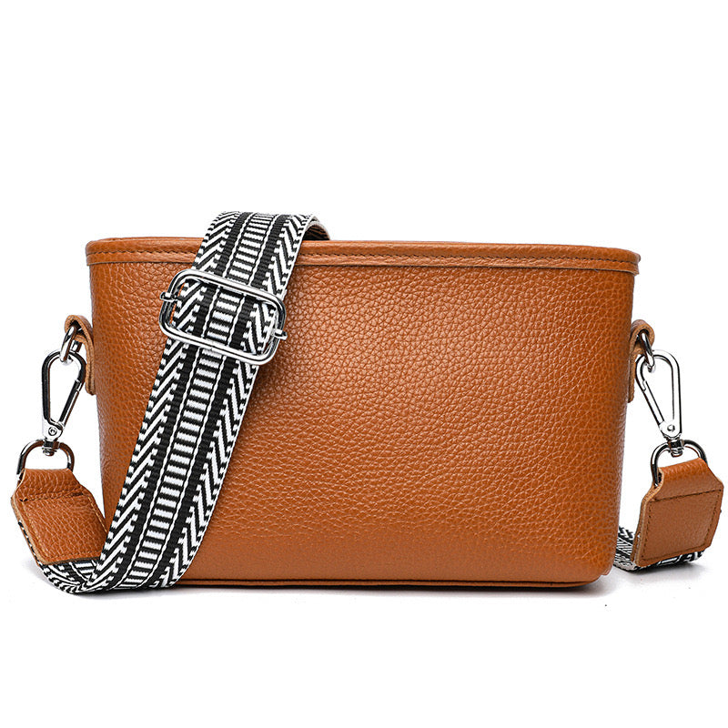Aria Leather Compact Crossbody Bag in multiple colors