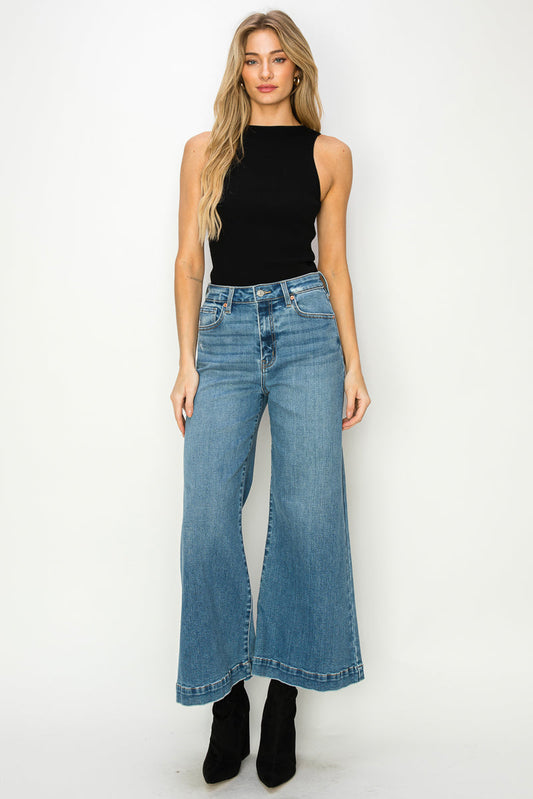 The Tara Jean - High Rise Crop Palazzo by Artemis Vintage