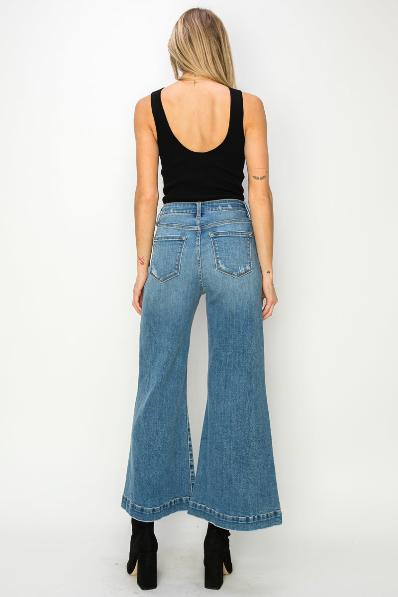 The Tara Jean - High Rise Crop Palazzo by Artemis Vintage