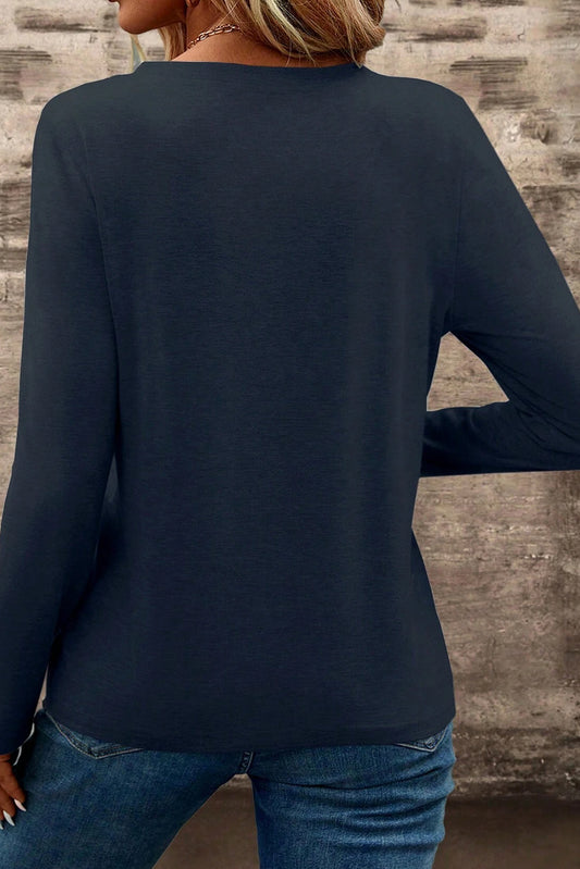 Notch V Neck Tee