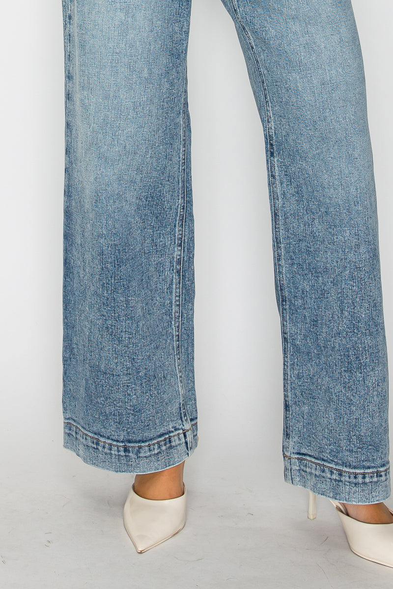The Winnie Jean - Adjustable Waistband High Rise Baggy Wide by Artemis Vintage