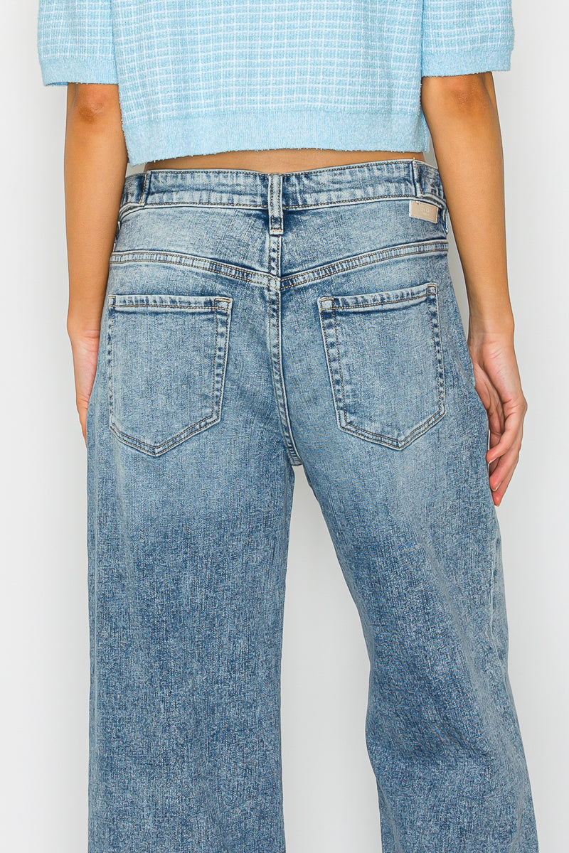 The Winnie Jean - Adjustable Waistband High Rise Baggy Wide by Artemis Vintage