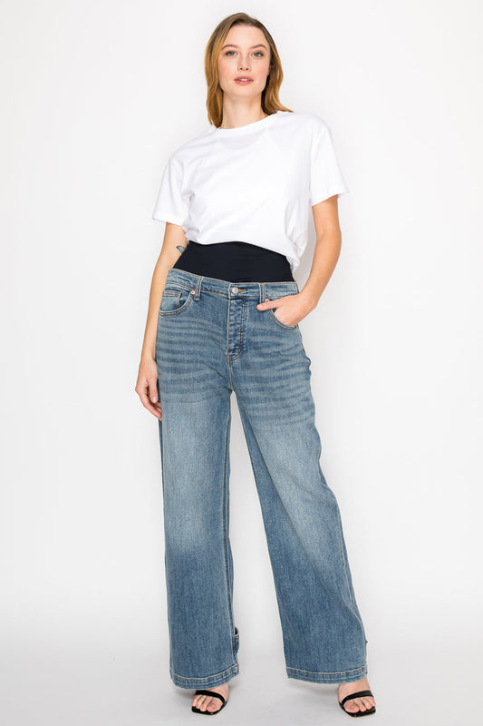 The Liza Jean - Adjustable Hem Wide Leg by Artemis Vintage