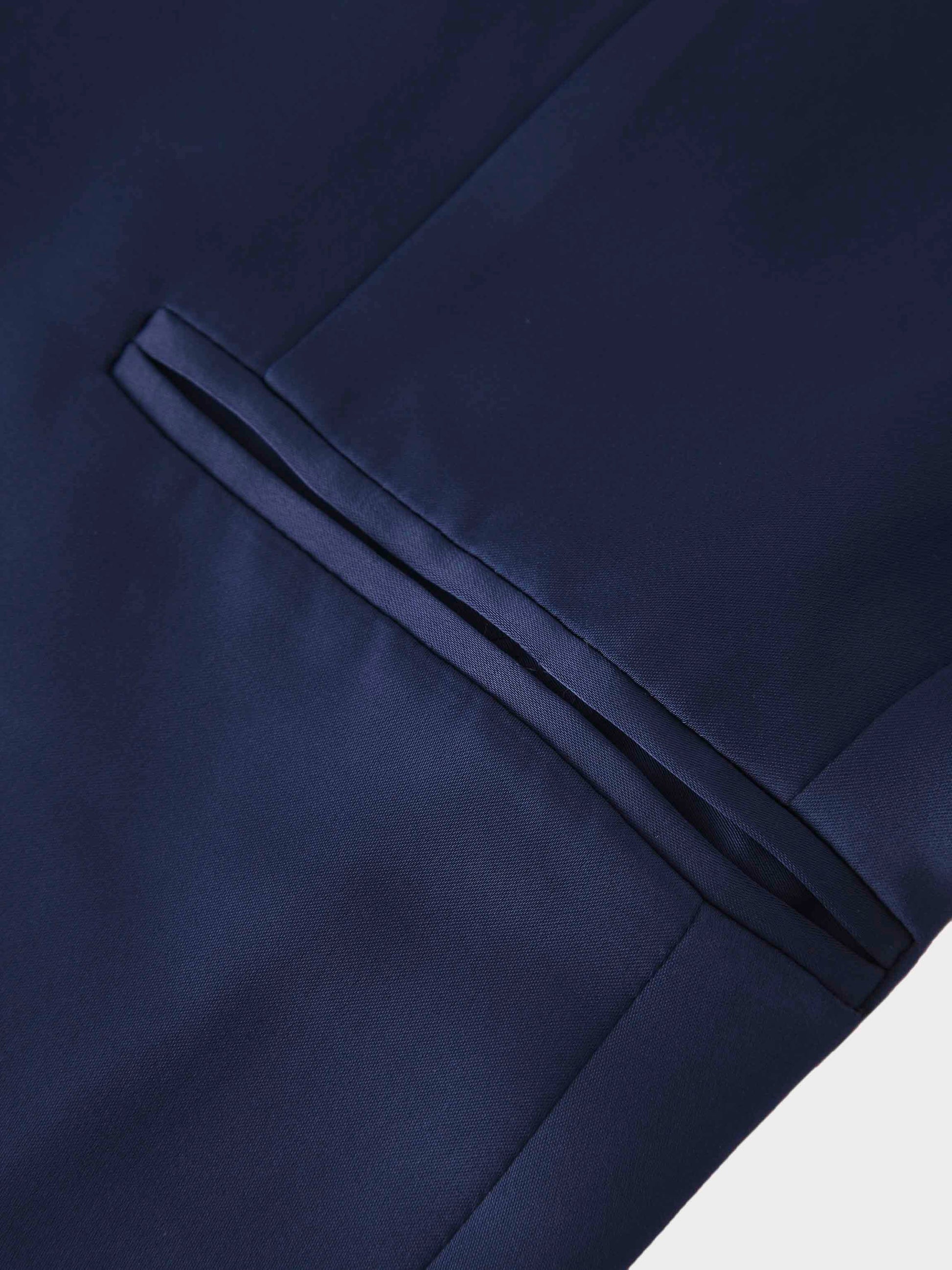 Satin Evening Blazer-Navy-3