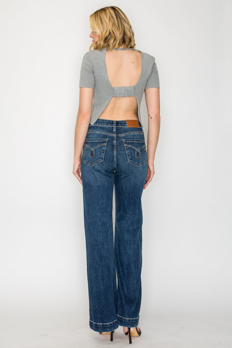 The Josephine Jean - High Rise Relaxed Flare with Tummy Control by Artemis Vintage