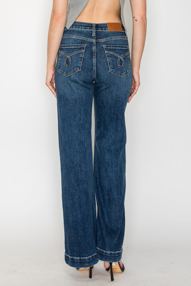 The Josephine Jean - High Rise Relaxed Flare with Tummy Control by Artemis Vintage