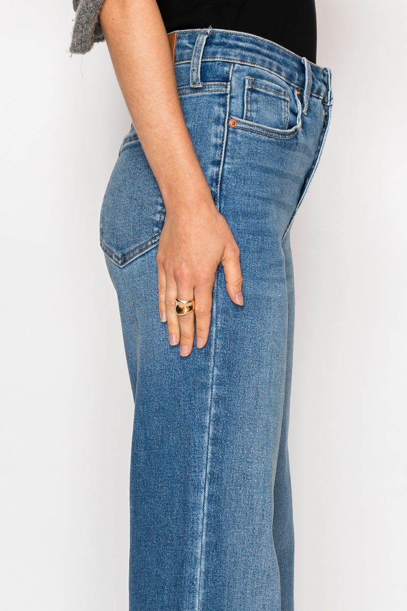 The Reese Jean - Relaxed High Rise Palazzo with Tummy Control by Artemis Vintage