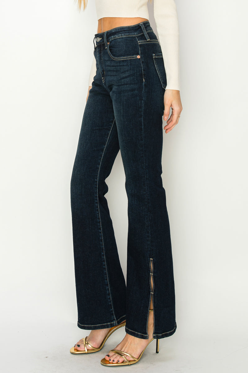 The Noa Jean - High Rise Flare with Side Slits by Artemis Vintage