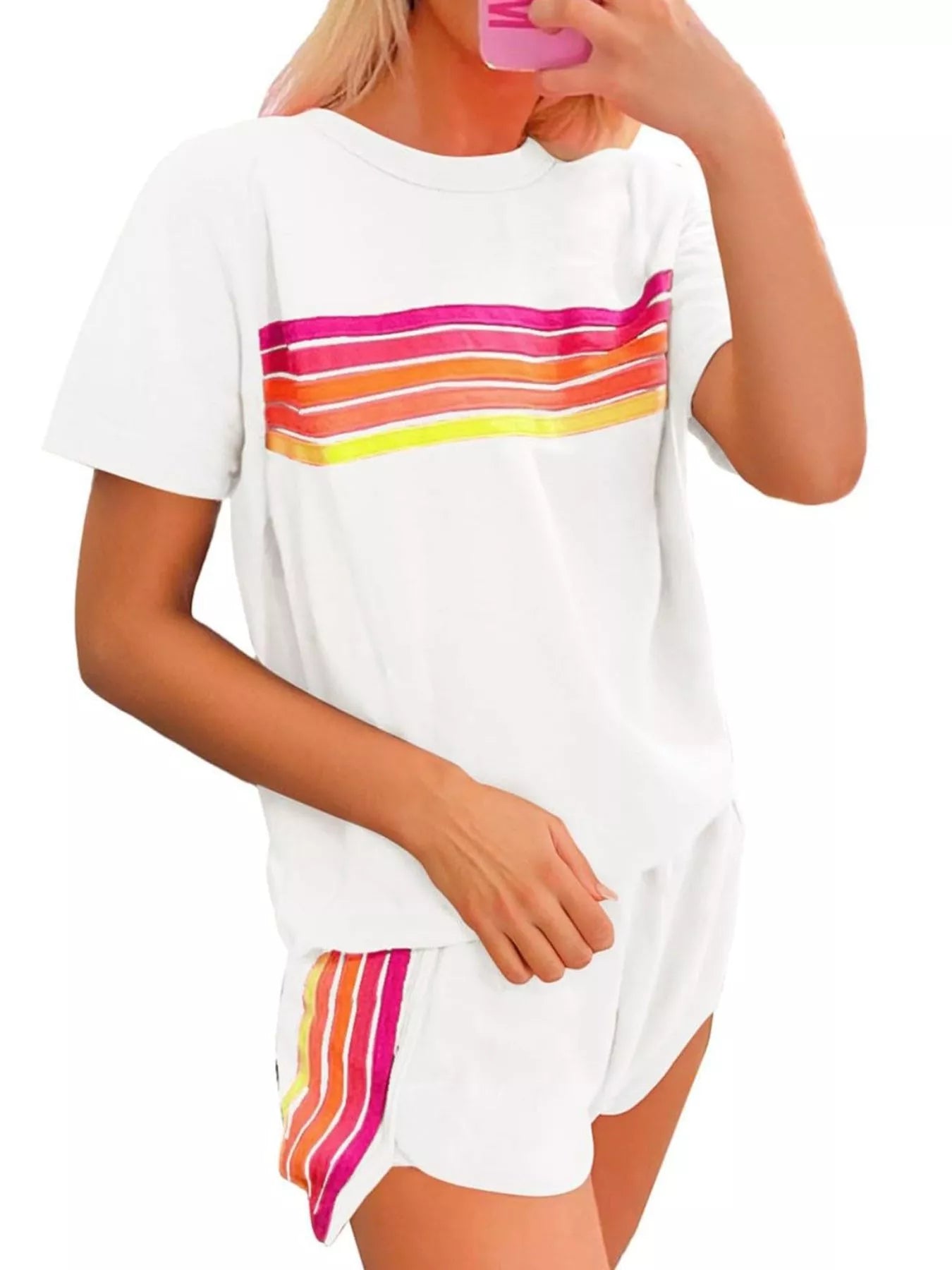 Rainbow Striped Set in multiple colors