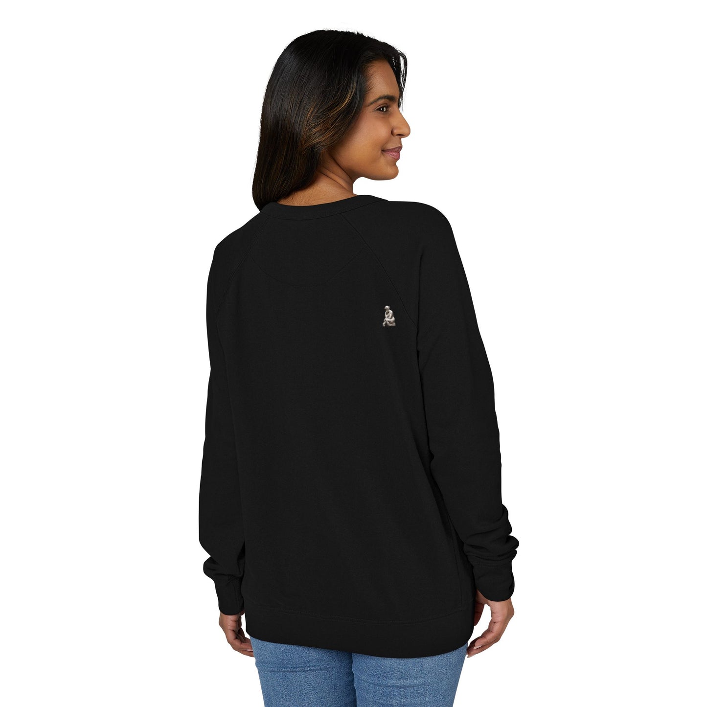 Overthinking French Terry Raglan Sweatshirt - white font in multiple colors