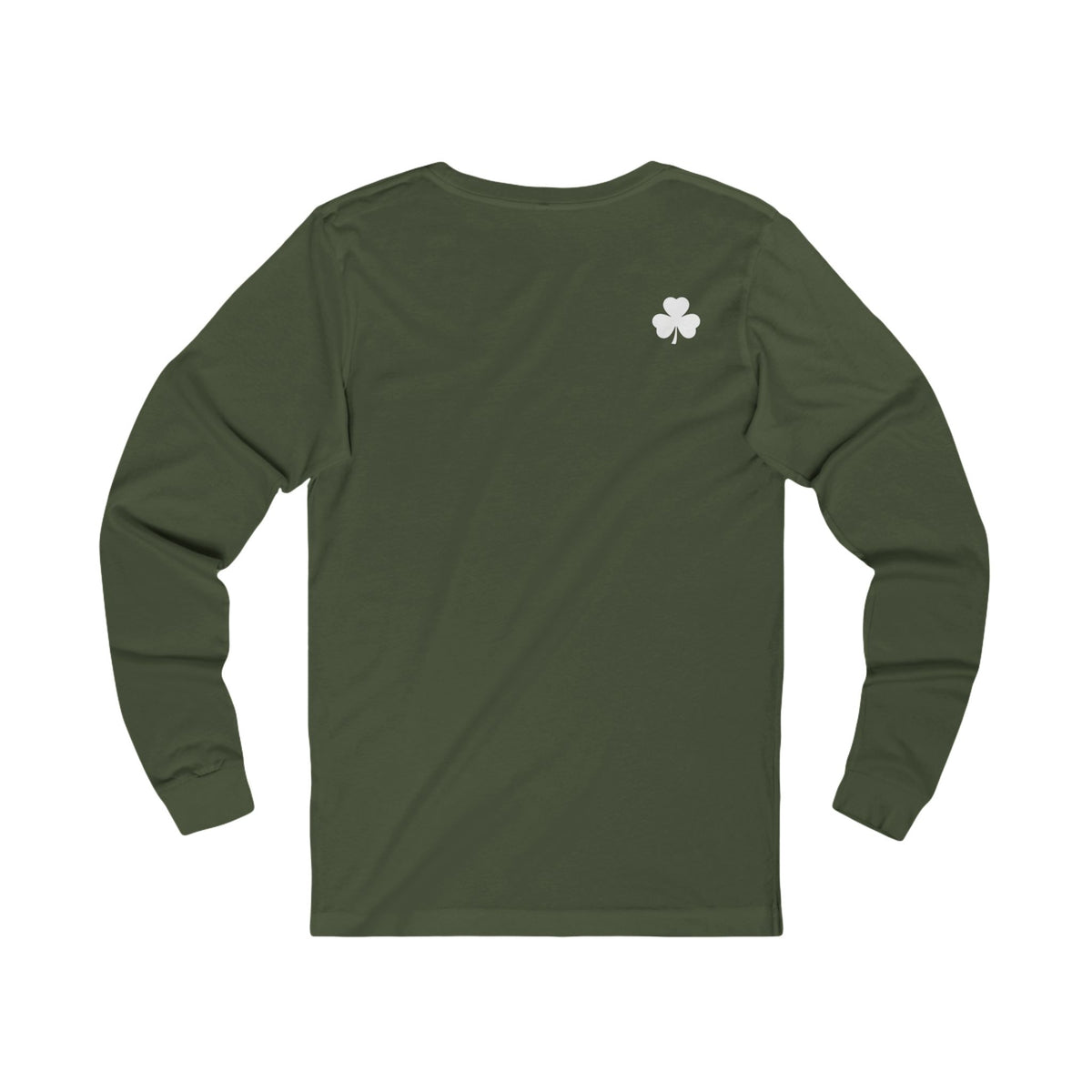 Irishman Walks Out Of A Bar BC Long Sleeve Tee - white font