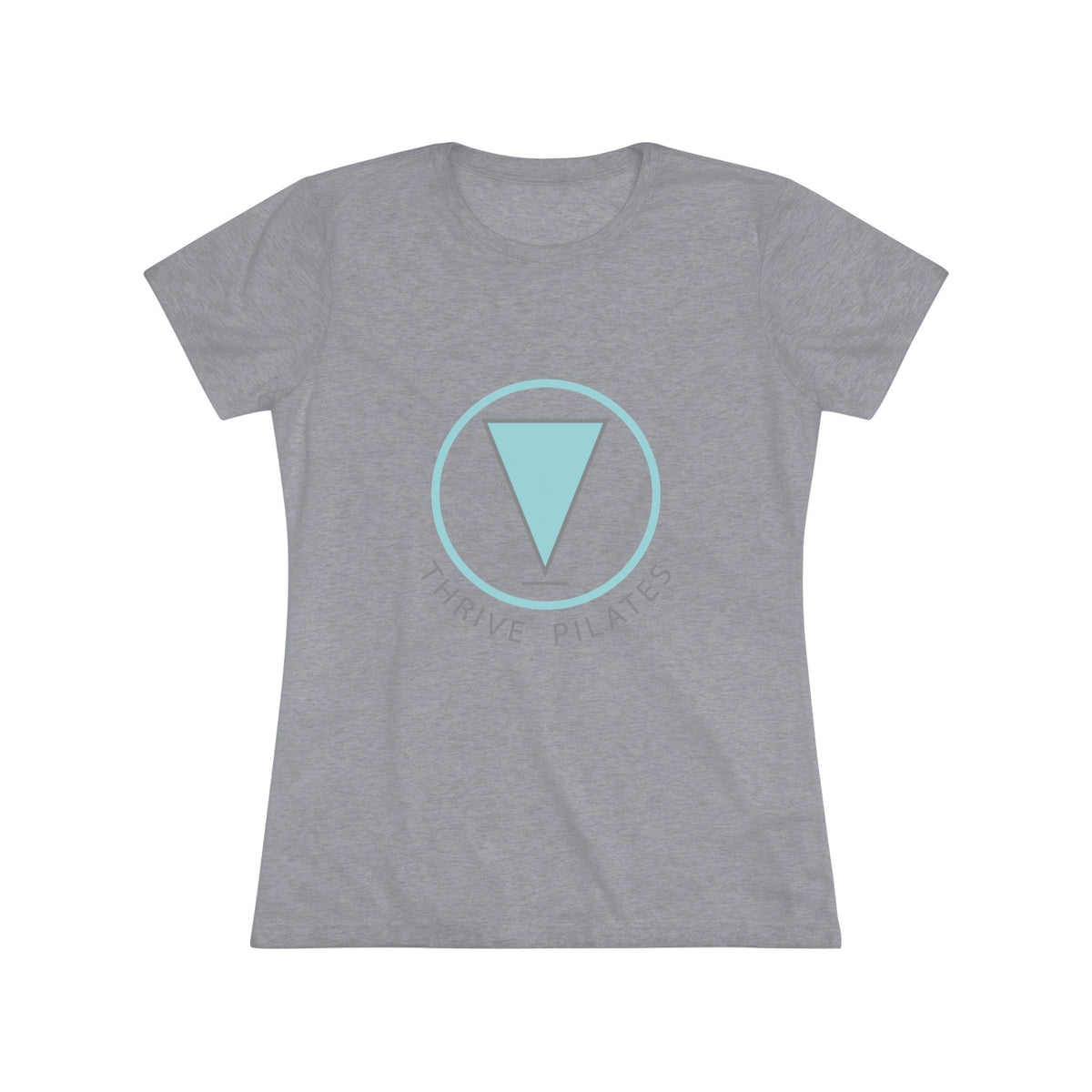 Thrive SS Tee  - in grey and heather white