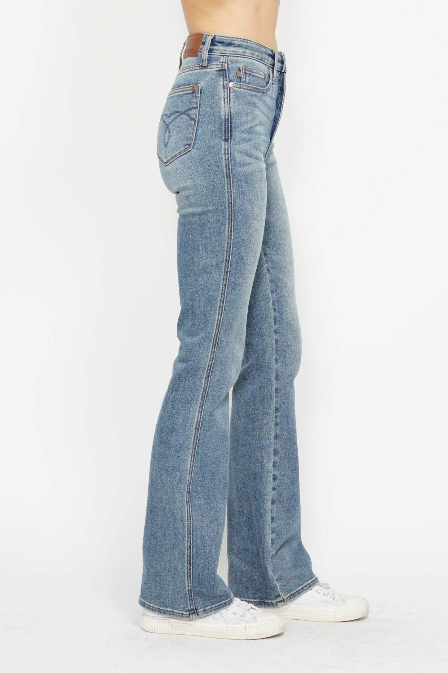 The Estelle Jean - High Rise Bootcut Jeans with Tummy Control by Judy Blue (long, regular, short lengths)