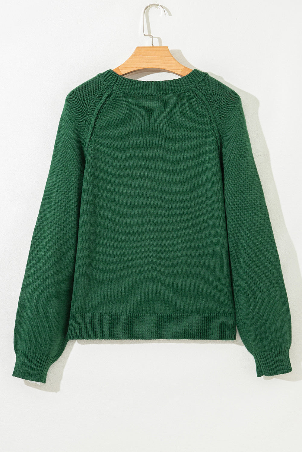 Eleanor Evergreen Raglan Sweater