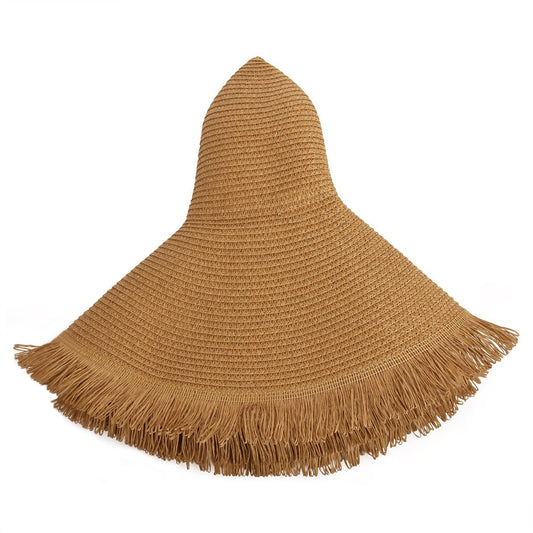 Big Brim Foldable Straw Sun Hat in multiple colors