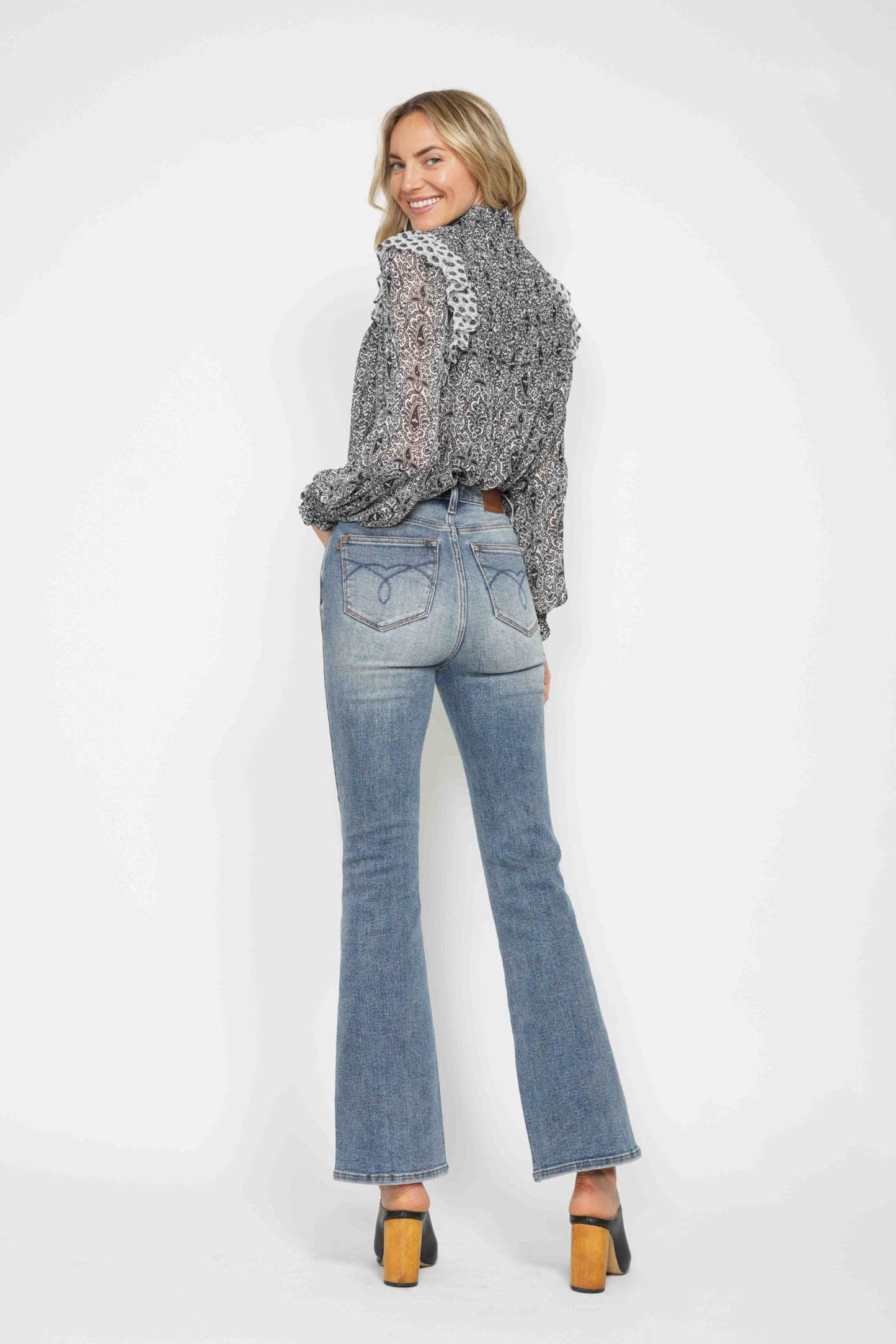 The Estelle Jean - High Rise Bootcut Jeans with Tummy Control by Judy Blue (long, regular, short lengths)