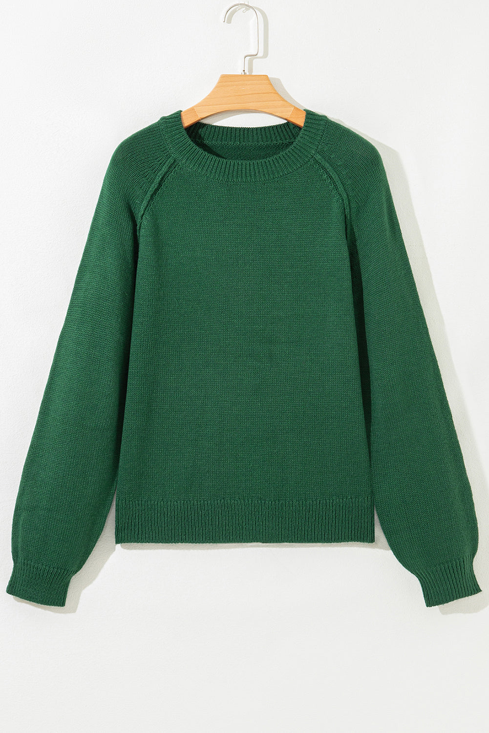 Eleanor Evergreen Raglan Sweater