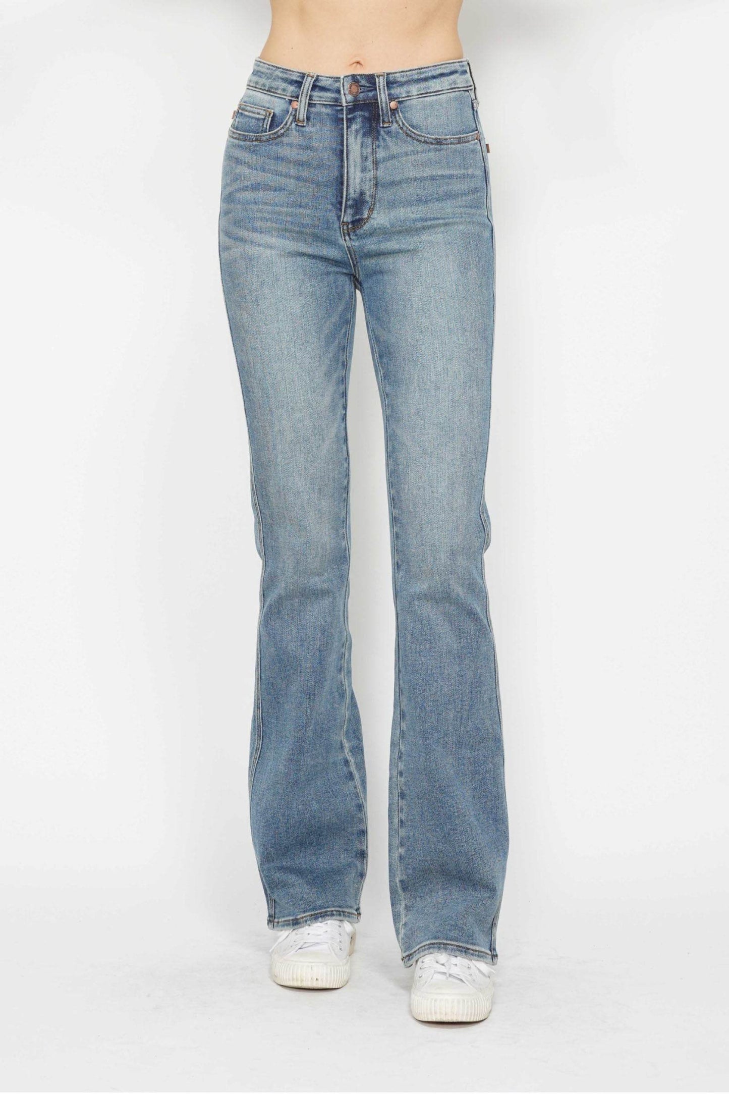 The Estelle Jean - High Rise Bootcut Jeans with Tummy Control by Judy Blue (long, regular, short lengths)