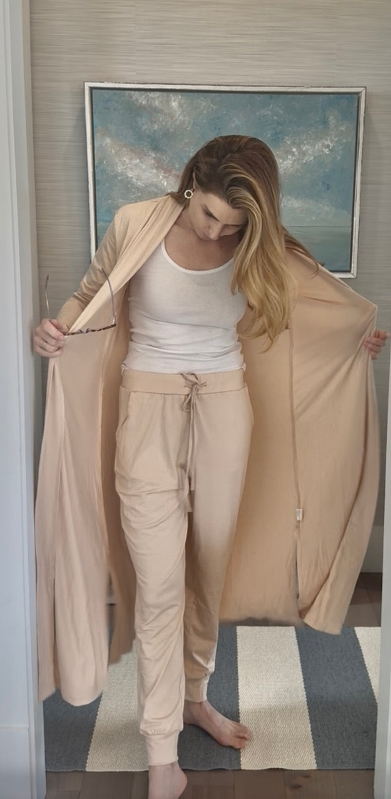 Mara Long Cardigan and Pants Lounge Set in multiple colors